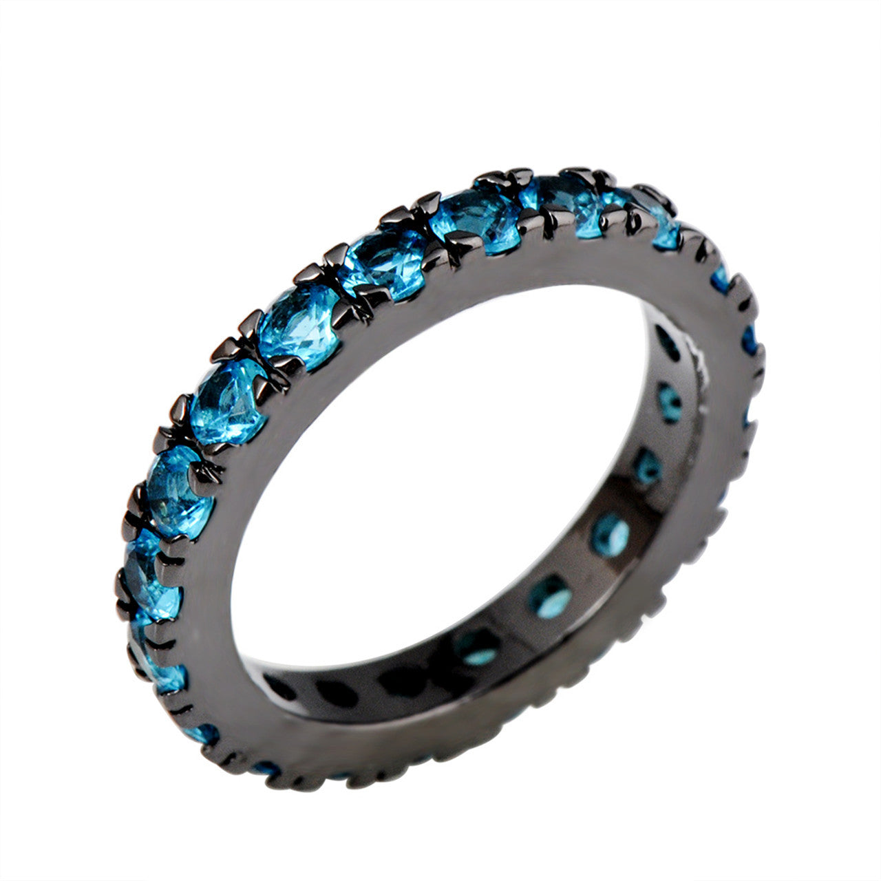 Blue Ring Diamond Ring Female Ring Jewelry